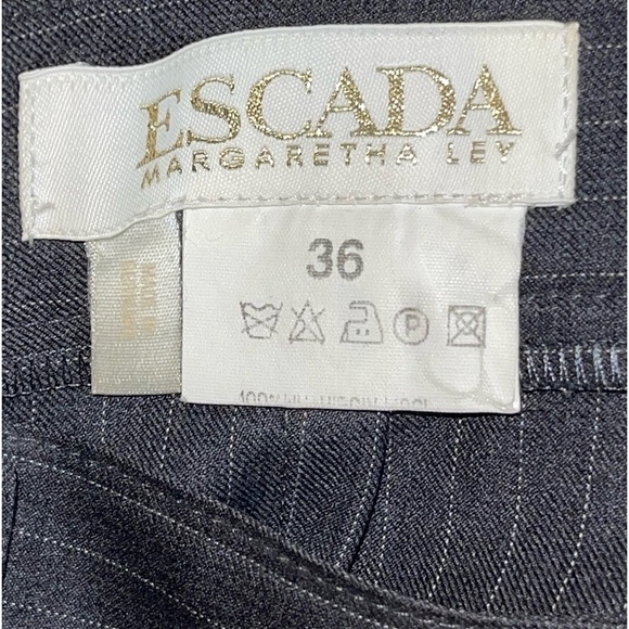 Escada women’s wool pin striped pants. Size36 GUC - Picture 6 of 7